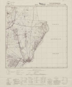 2752 Gartz, Topographische Karte 1:25000 (4cm - Karte)