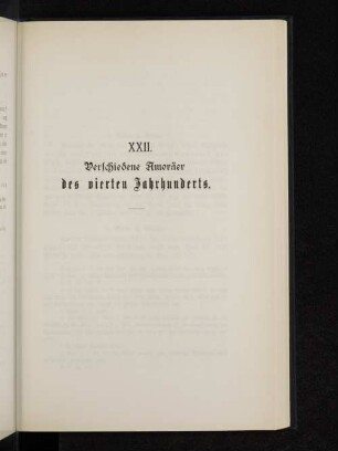 XXII. Verschiedene Amoräer des vierten Jahrhunderts.