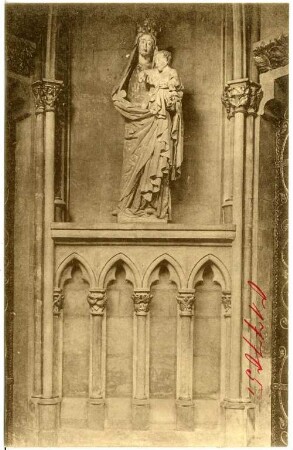 Meißen. Dom - Vorhalle, Maria