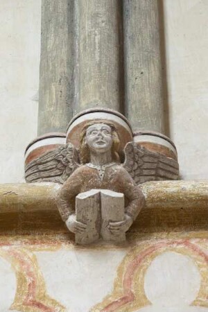 Dienstbündelkonsole mit Engel als Evangelistensymbol