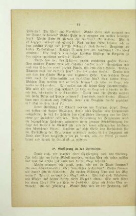 28. Einführung in das Kartenlesen