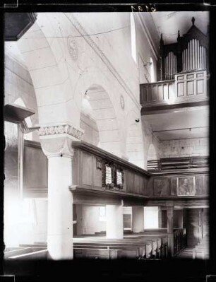 evangelische Pfarrkirche St. Martin; Inneres, Südwand gegen Westen