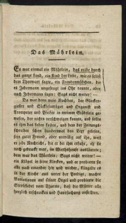 Das Mährlein.