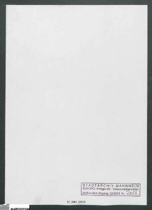 Vermögen der verstorbenen Philippina Hanselmann, geb. Hessel