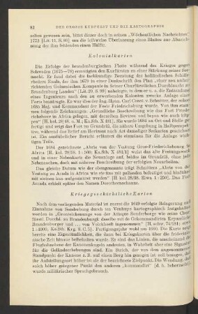 Kriegsgeschichtliche Karten