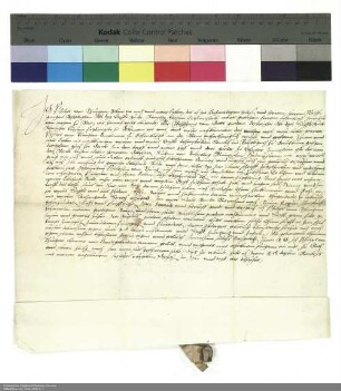 Revers Philipps von Thüngen bezüglich der Belehnung mit einem Burggut in Bad Brückenau und weiteren im Einzelnen aufgeführten Lehen durch Wolfgang [Dietrich von Eusigheim], Abt von Fulda