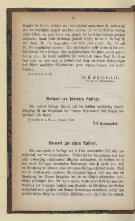 Vorwort zur siebenten Auflage