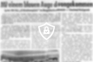 Mit einem blauen Auge davongekommen