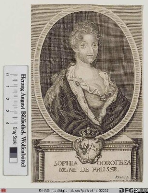 Bildnis Sophie Dorothea, Königin in Preußen, geb. Prinzessin von Braunschweig-Hannover
