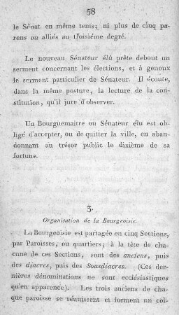 3. Organisation de la Bourgeoisie.