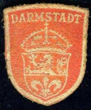 WHW-Abzeichen, Städtewappen: Darmstadt, Straßensammlung im Gau 10 Hessen-Nassau vom 20. Januar 1937