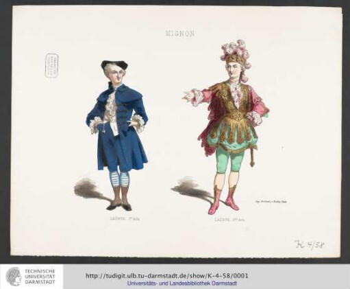 Figurine Mignon: Laërte 1. und 2. Akt