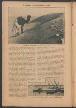 El Sahara transformado en mar