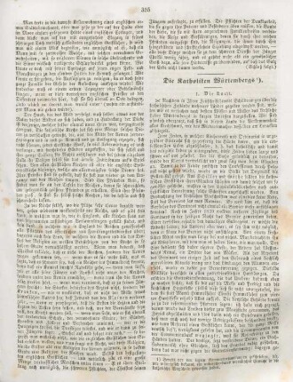 355-356 Die Katholiken Würtembergs : 1. Die Nacht