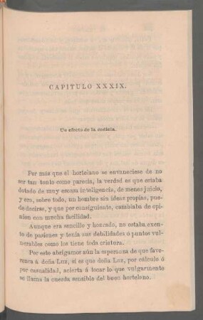 Capítulo XXXIX. - Un efecto de la codicia.