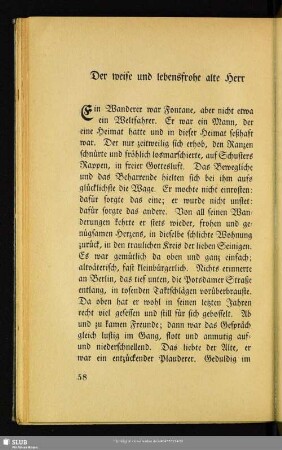 Der weise und lebensfrohe alte Herr