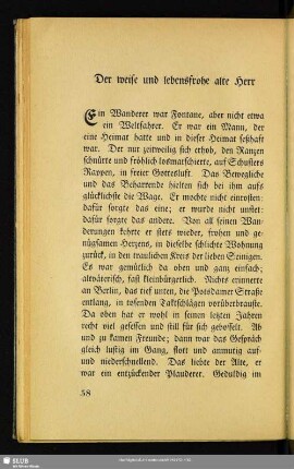 Der weise und lebensfrohe alte Herr
