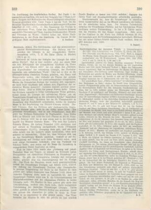 389-390 [Rezension] Erichson, Alfred, Die Calvinische und die Altstrassburgische Gottesdienstordnung