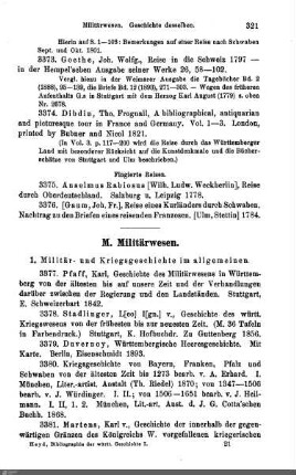 M. Militärwesen