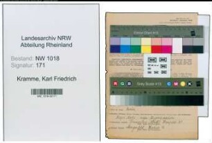 Entnazifizierung Karl Friedrich Kramme , geb. 24.08.1910 (Baeckermeister)