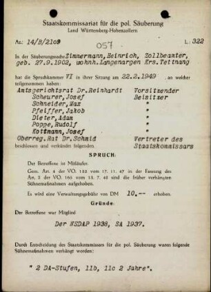 Zimmermann, Heinrich