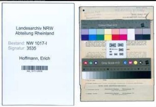 Entnazifizierung Erich Hoffmann , geb. 03.05.1905 (Kaufmaennischer Leiter)