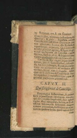 Caput II. Qui scripserint de Conciliis.