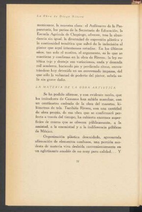 La materia de la obra artística