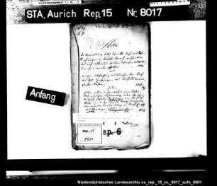 Die Formalitäten bei der Abfassung der Deich- und Sielrechnungen