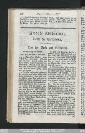 Von der Buße und Bekehrung.
