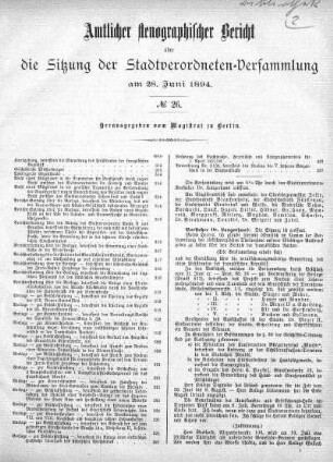 No 26, 28. Juni 1894