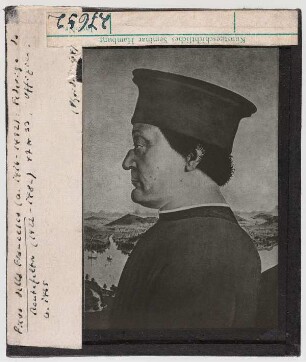 Piero dei Franceschi (Piero della Francesca): Federigo da Montefeltro. Florenz, Uffizien