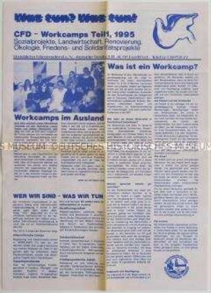 Sonderdruck des Christlichen Friedensdienstes zu Workcamps im In- und Ausland - Sachkonvolut