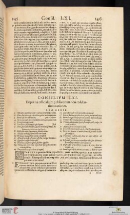 (Consilivm LXI - LXV)