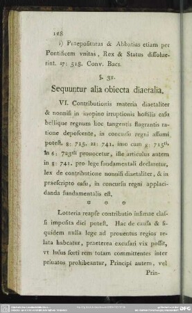 §. 32. Sequuntur alia obiecta diaetalia