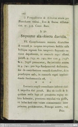 §. 32. Sequuntur alia obiecta diaetalia