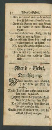 Abend-Gebet