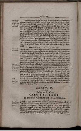 ... Memb. IV. ob Condictionem ex moribus Mercatorum