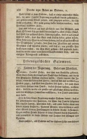 Lebensgeschichte Salomons. [95. - 99.]