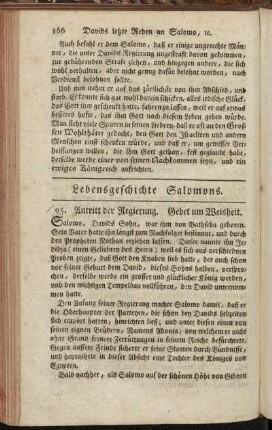 Lebensgeschichte Salomons. [95. - 99.]