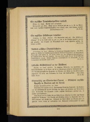 Ein englischer Hilfskreuzer torpediert.