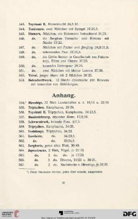 Anhang (Nr. 554-579)