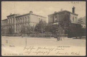 Ansichtskarte "Leibniz Gymnasium", Mariannenplatz
