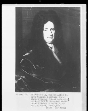 Bildnis des Philosophen Gottfried Wilhelm Freiherr von Leibniz (1646-1716)