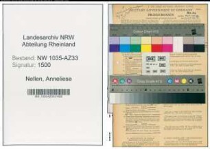 Entnazifizierung Anneliese Nellen , geb. 22.03.1921 ()