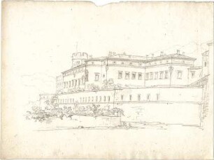Thiersch, August ; Reiseskizzen - Burg (Ansicht)