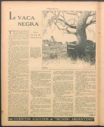 La vaca negra : Los cuentos gauchos de "Mundo Argentino"