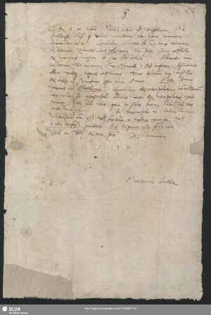 S. 52-53: Eigenhändiger Brief Martin Luthers an Nicolaus von Amsdorf