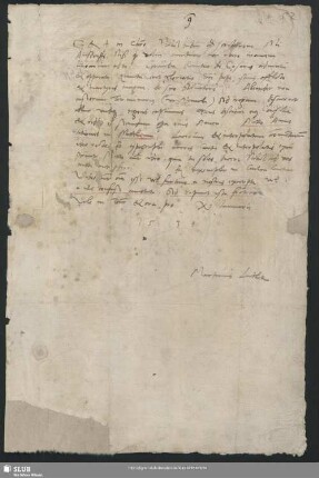 S. 52-53: Eigenhändiger Brief Martin Luthers an Nicolaus von Amsdorf