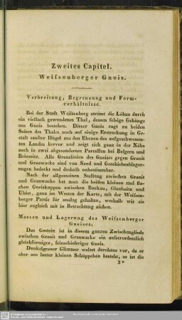 Zweites Capitel. Weissenberger Gneis